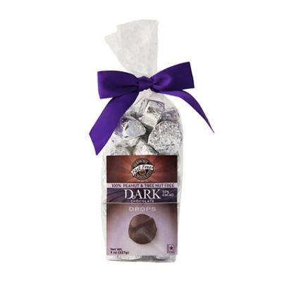 VERMONT CHOCOLATES DRK CHOC FOIL WRAP DROPS