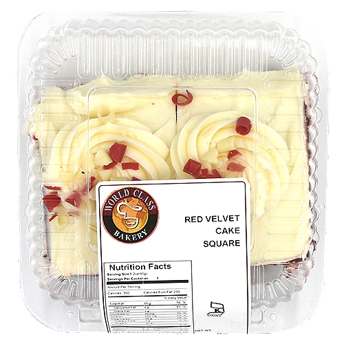 World Class Bakery Gourmet  Red Velvet Cake 2pk, 13 oz