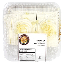World Class Bakery Sinfully White Cake Square, 10 Ounce