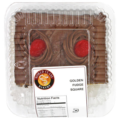 World Class Bakery Golden Fudge Cake Square, 11 oz