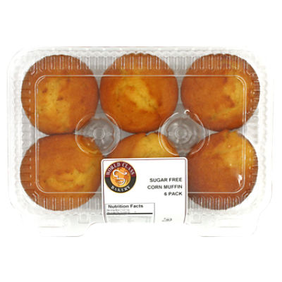 World Class Bakery Sugar Free Corn Muffin 6pk, 15 oz