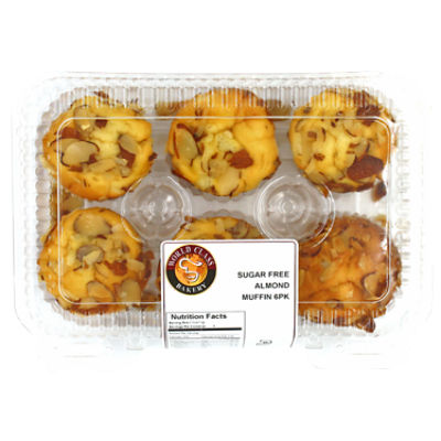 World Class Bakery Sugar Free Almond Muffin 6pk, 15 oz