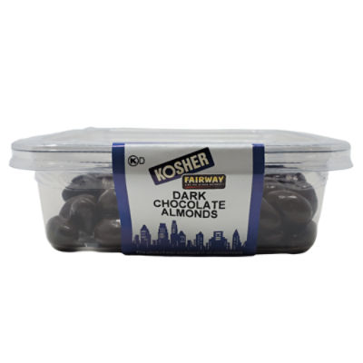 Fairway Dark Chocolate Almonds, 12 oz