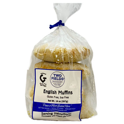 TWO FIELDS BAKESHOP ENGLISH MUFFIN   , 9 oz