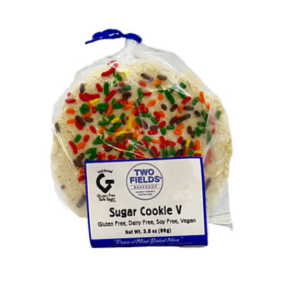 TWO FIELDS BAKESHOP SUGAR COOKIE     , 2 oz