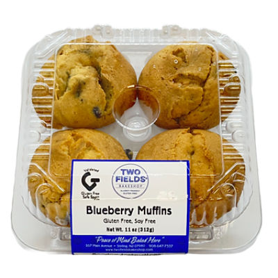 TWO FIELDS BAKESHOP BLUEBRY MUFFIN   , 8 oz