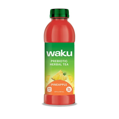 WAKU Pineapple Prebiotic Herbal Tea, 14.00 fluidOunceUS, 14 fl oz