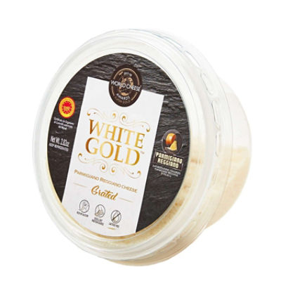 Ambrosi White Gold Parmigiano Reggiano Grated Cups, 2.8 oz