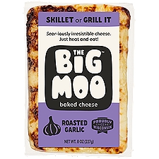 The Big Moo Roasted Garlic Baked Cheese, 8 oz