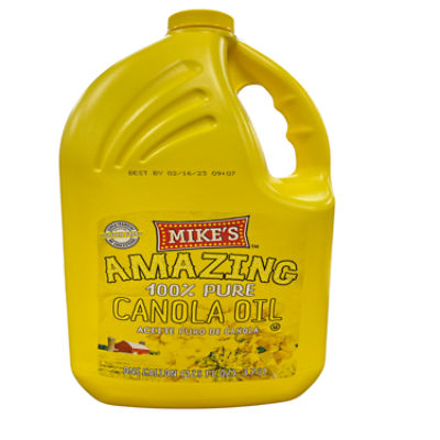 Mike's Amazing 100% Pure Canola Oil, one gallon