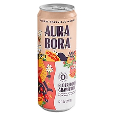 Aura Bora Elderflower Grapefruit, 12 fl oz