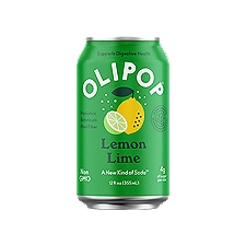 OLIPOP Lemon Lime, A New Kind of Soda 12 fl oz