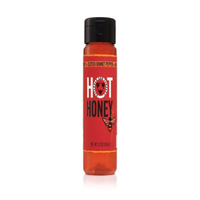 Savannah Bee Company Honey, Wildflower Honey + Scotch Bonnet Pepper + Habanero Pepper, Hot - 12 oz