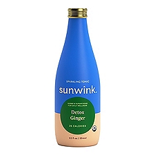 Sunwink Detox Ginger Sparkling Herbal Tonic , 12 fl oz