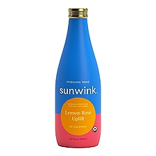 Sunwink Lemon Rose Uplift Sparkling Herbal Tonic , 12 fl oz
