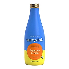 Sunwink Sunwink  Sparkling Tonic - Digestion Lemon, 12 fl oz