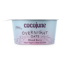 Cocojune - Organic Overnight Oats Mixed Berry, 5.3 Ounce