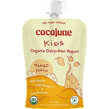 cocojune Kids Pouch - Peach Mango OG Dairy Free Yogurt