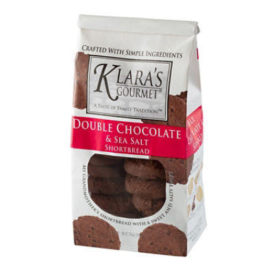 KLARA DBL CHOC SEA SALT SHORTBREAD, 7 oz