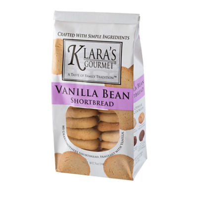 KLARA VANILLA BEAN SHORTBREAD, 7 oz