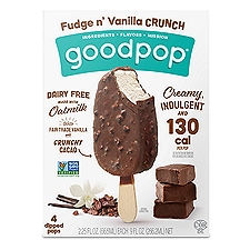 GoodPop Fudge n' Vanilla Crunch Dipped Bar 4-Pack