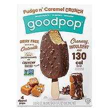 GoodPop Fudge n' Caramel Crunch Dipped Bar 4-Pack