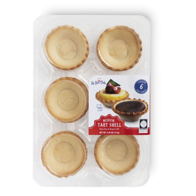 LA BRI OSH MEDIUM TART SHELLS 6 COUNT, 3.91 oz