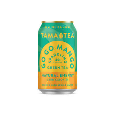 TAMA TEA Sparkling Green Tea GoGo Mango, 12.00 fluidOunceUS, 12 fl oz