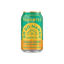 TAMA TEA Sparkling Green Tea GoGo Mango, 12.00 fluidOunceUS, 12 fl oz
