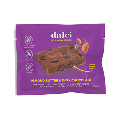 Dalci - Almond Butter Dark Chocolate Blondie , 1.8 oz