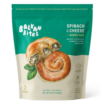 Balkan Bites Spinach & Cheese Burek Pies, 10.6 oz