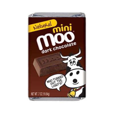 MOO DARK CHOC MINI BAR, 0.7 oz