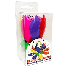 NonFoods Marketing Musical Bloom Candle, 1 each