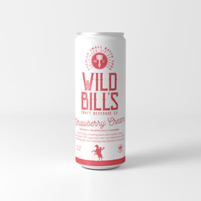 WILD BILLS CRAFT SODA Strawberry Cream Soda