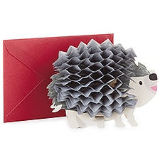 Hallmark Pop Up (3D Honeycomb Hedgehog), Birthday Card, 1 Each