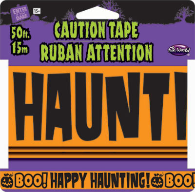 Fun World! Caution Tape - Zombie Orange - Assortment, 1 each