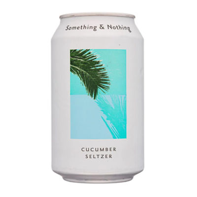 Something and Nothing Cucumber Premium Soda