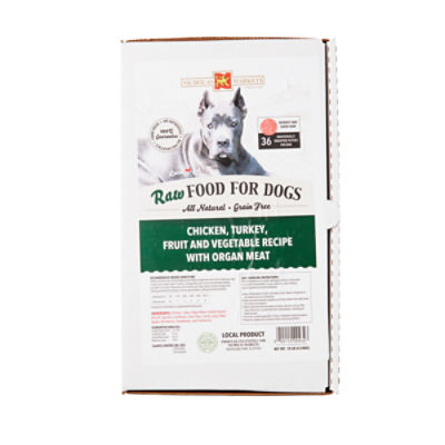 Nicholas Markets Raw Dog Food Chicken, Turkey, Fruit and Vegetable with Organ Meat