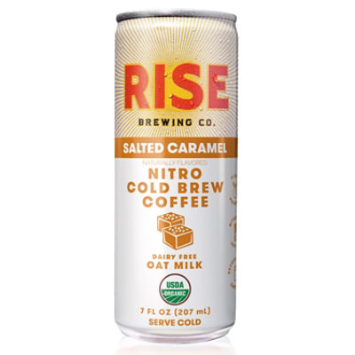 RISE Brewing Co. Salted Caramel Nitro Cold Brew Latte, 7 fl oz