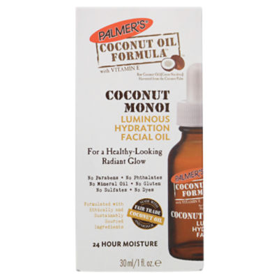 Palmer's Coconut Oil Formula Coconut Monoi Luminous Hydration Facial Oil, 1 fl. oz.