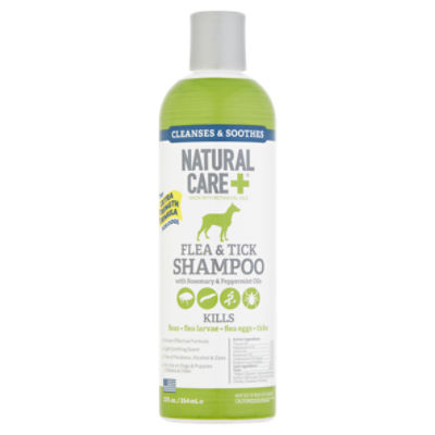 Natural Care+ Flea & Tick Shampoo, 12 fl oz, 12 Fluid ounce