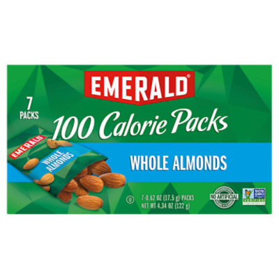 Emerald 100 Calorie Packs Whole Almonds, 0.62 oz, 7 count Image 3 of 9
