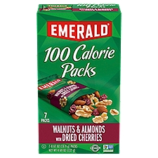 Emerald 100 Calorie Packs Walnuts & Almonds with Dried Cherries, 0.67 oz, 7 count