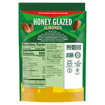 Emerald Honey Glazed Almonds, 5.5 oz