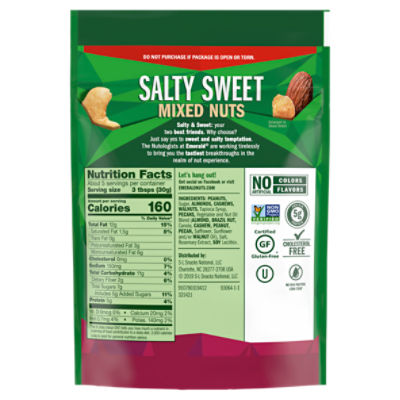 Emerald Nuts Salty Sweet Mixed Nuts, 5.5 oz