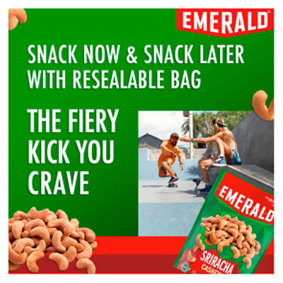 Emerald Sriracha Cashews, 5 oz