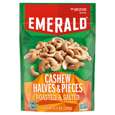 Emerald Roasted & Salted Cashew Halves and Pieces, 5.5 oz, 5.5 Ounce