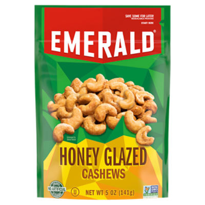 Emerald Honey Glazed Cashews, 5 oz, 5 Ounce