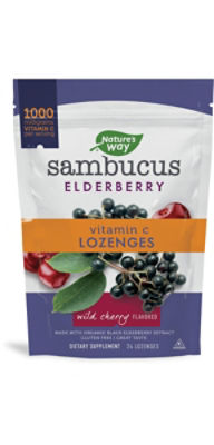 Sambucus Vitamin C Wild Cherry Lozenges