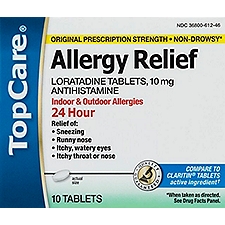 Top Care 24 Hour Allergy Relief, 10 Each